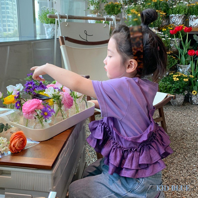Set Áo Thun Tay Ngắn Cổ Tròn + Áo Hai Dây Plus Phong Cách Hàn Quốc Thời Trang Mùa Hè Cho
