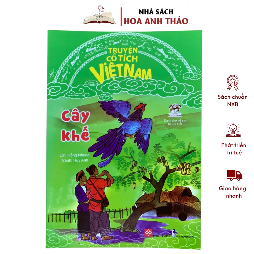 Sách - Truyện cổ tích Việt Nam đọc cho bé trước giờ đi ngủ phát triển tư duy ngôn ngữ nuôi dưỡng tính cách cho bé