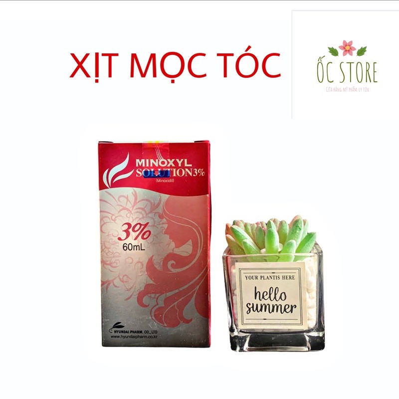 XỊT KÍCH THÍCH MỌC TÓC MINOXYL SOLUTION 3%
