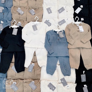 SET 2 BỘ COTON LEN DÀI TAY CHO BÉ