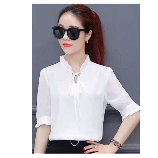 Rập Áo sơ mi nữ dễ thương mẫu 02 -Helensewing - KHÔNG PHẢI QUẦN ÁO