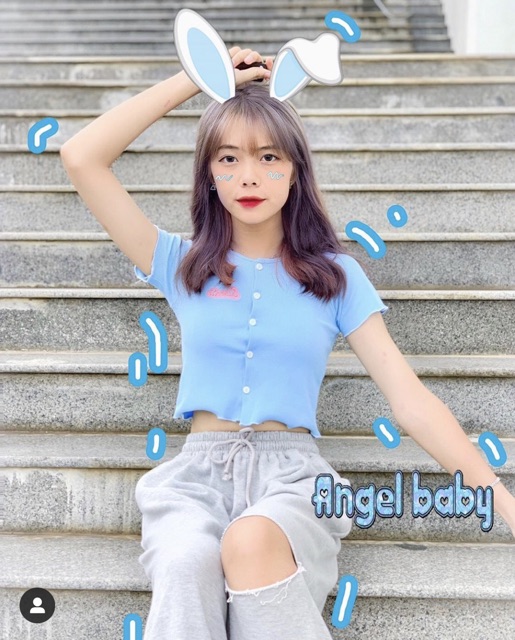 Áo Sweetie Logo Croptop | BigBuy360 - bigbuy360.vn