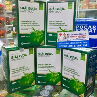 ‼️hot‼️Giải rượu Nam Dược -hộp 6 viên giảm say,mệt mỏi khi uống bia rượu