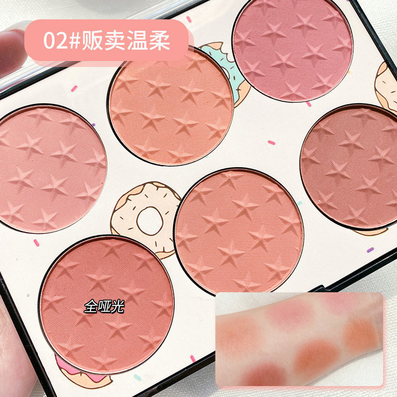 MISS ROSE  Bảng phấn má hồng Miss Rose nhiều màu tiện lợi