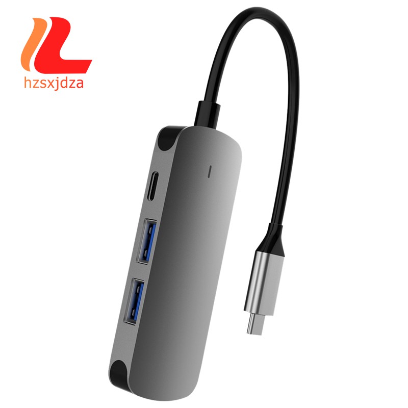 Bộ chia cổng USB 4 trong 1 Type-C USB3.0 USB2.0 HDMI cho điện thoại / máy tính