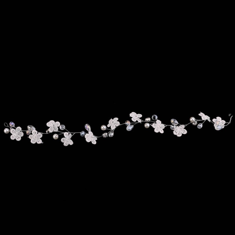 Vòng cái tóc cô dâu đính ngọc trai giả