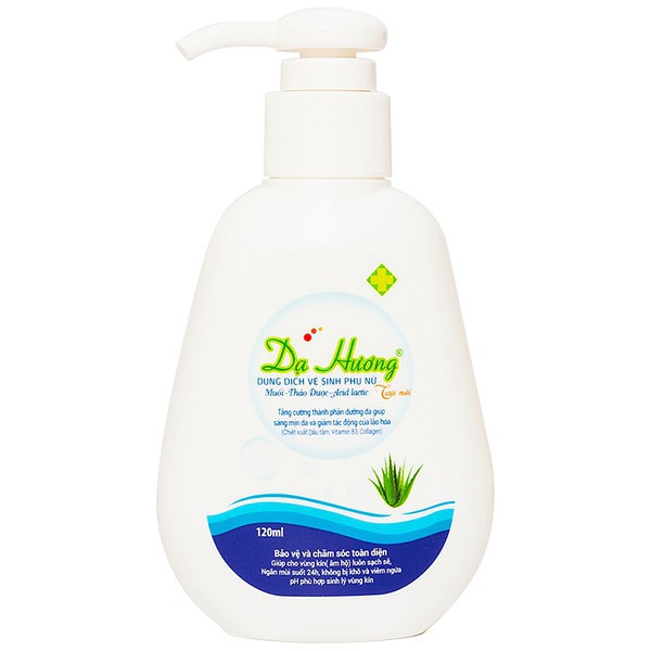 Dung dịch vệ sinh phụ nữ Dạ Hương Xanh Dương (có vòi)) 120ml - sạch nhẹ, khử mùi hôi, bảo vệ vùng kín - cvspharmacy