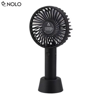 Quạt Sạc Mini Có Đế Kèm Đèn Pin