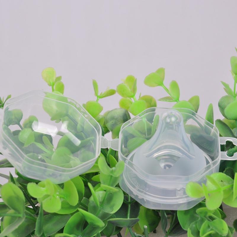 Hộp Đựng Núm Vú Giả Cho Bé Bằng Nhựa Trong Suốt