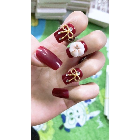 Nailbox thiết kế,bộ móng tay giả,móng úp tay kèm keo