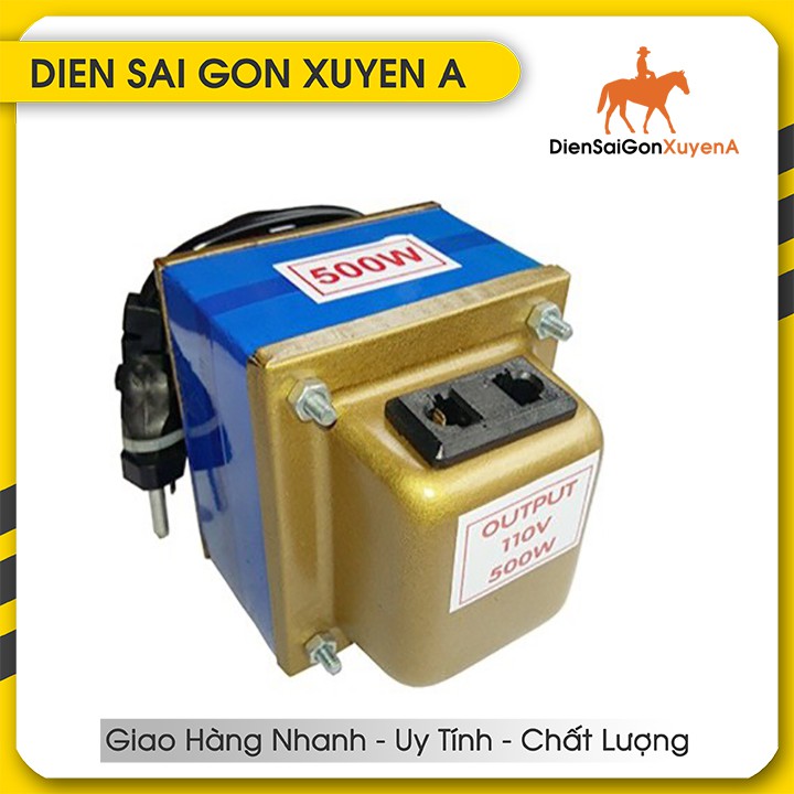 Biến áp 500W đổi nguồn 220V ra 110V 120V