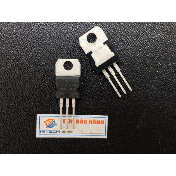 Combo 10 con L7924CV, L7924, LM7924, KA7924 TO220 IC nguồn ổn áp -24V 1A