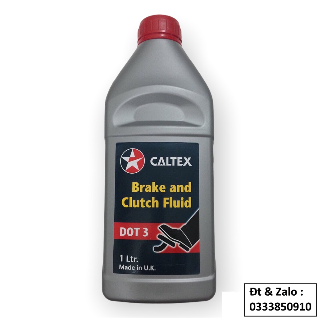 [ CHÍNH HÃNG ] Dầu phanh và ly hợp Caltex Brake and Clutch Fluid DOT 3 [ 1L ]