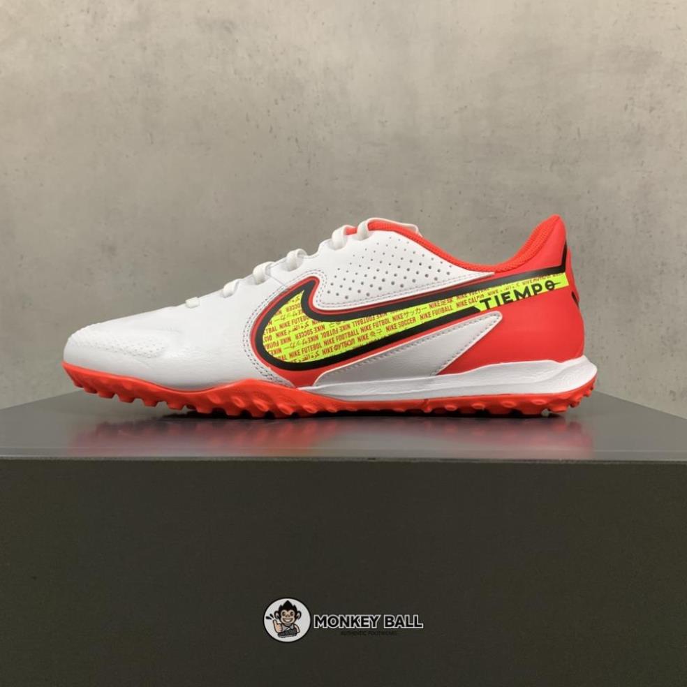 GIÀY BÓNG ĐÁ CHÍNH HÃNG Nike Tiempo Legend 9 Academy TF - DA1191-176 - Trắng Đỏ ✨ ,