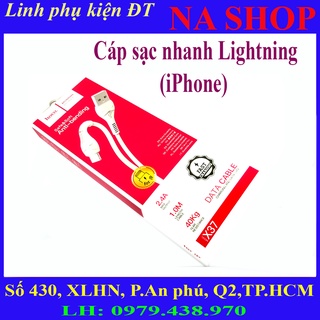 Cáp sạc nhanh Hoco-X37(iPhone, Micro, TypeC)