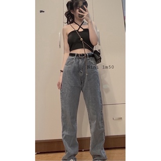 [1m50] Quần jeans ống xuông basic cho m5-m6