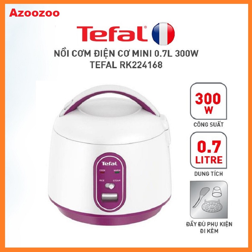 Nồi cơm điện cơ Mini Tefal RK224168 0.7L 300W