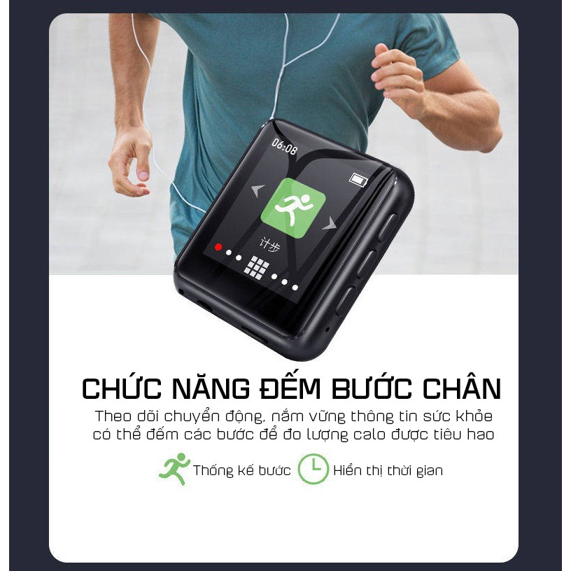 [Mã 155ELSALE giảm 7% đơn 300K] Máy Nghe Nhạc MP3 Bluetooth Ruizu M4 Bộ Nhớ Trong 16GB - Hàng Chính Hãng