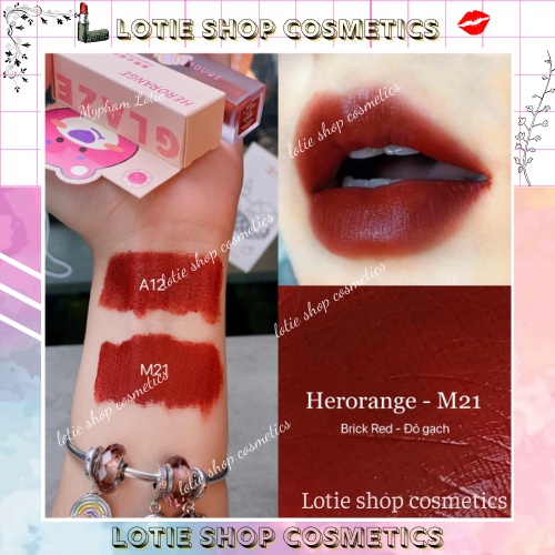 Son kem Herorange gấu cute bản dupe A12 Chính Hãng