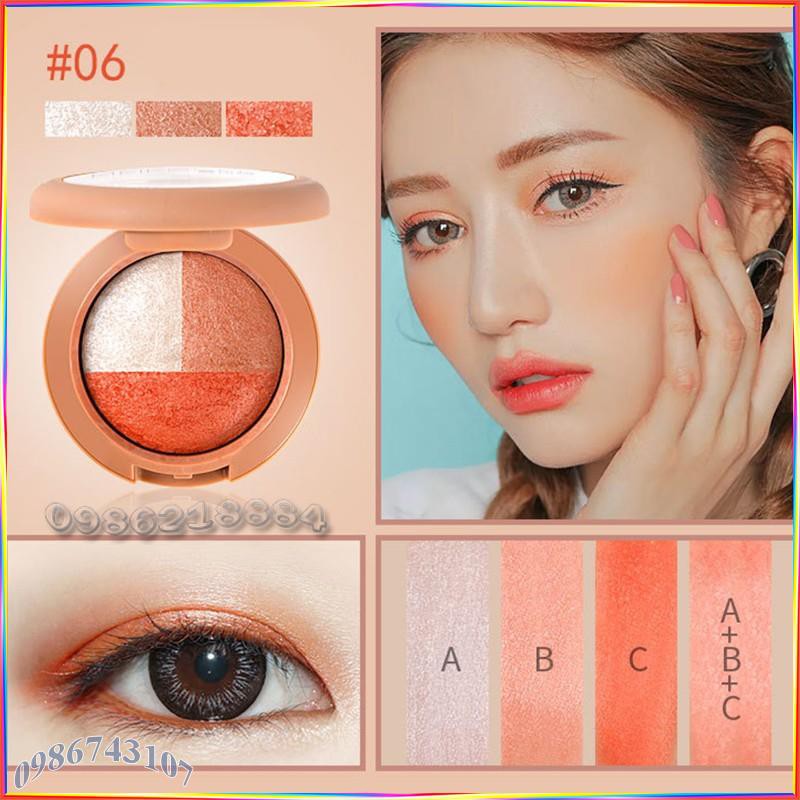 Phấn mắt 3 ô màu MEIKOGEE AKG3 | BigBuy360 - bigbuy360.vn