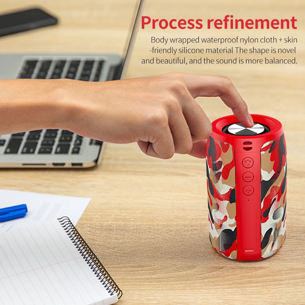 Loa bluetooth không dây Zealot S32 mini TWS tích hợp đài FM hỗ trợ thẻ nhớ Tf