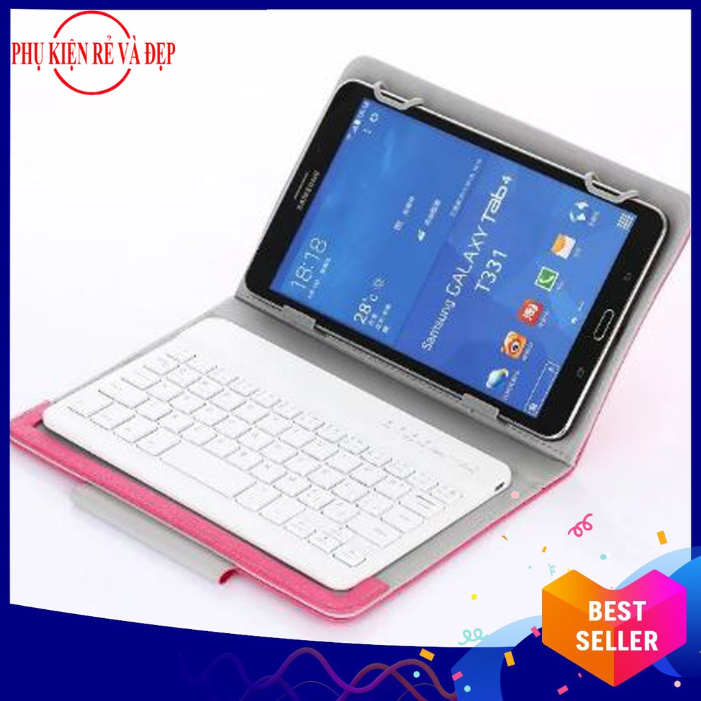 Bao da bàn phím BLUETOOTH dành cho điện thoại, IPAD, MÁY TÍNH BẢNG từ 7 đến 8 inch