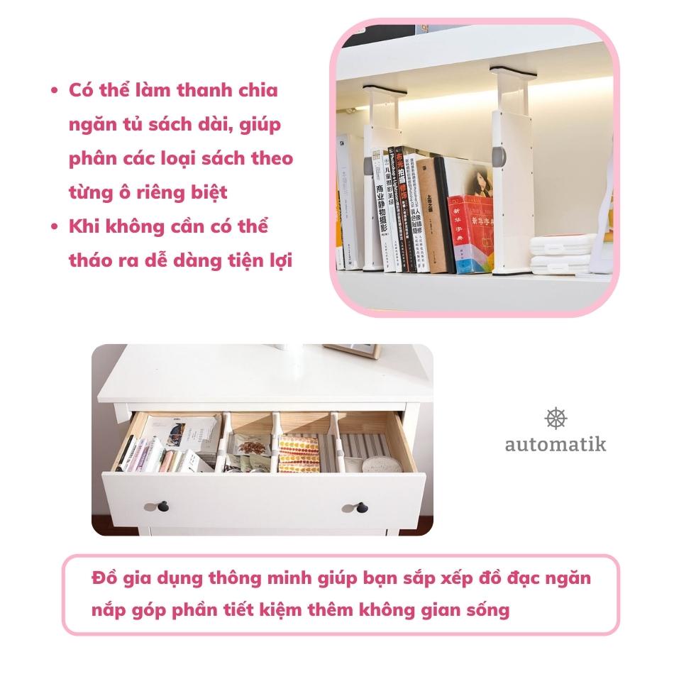 Chia Tủ Quần Áo, Thanh Ngăn Kéo Tủ Bếp, Vách Chắn Hộc Bàn + Tặng 02 Túi Thơm - Automatik