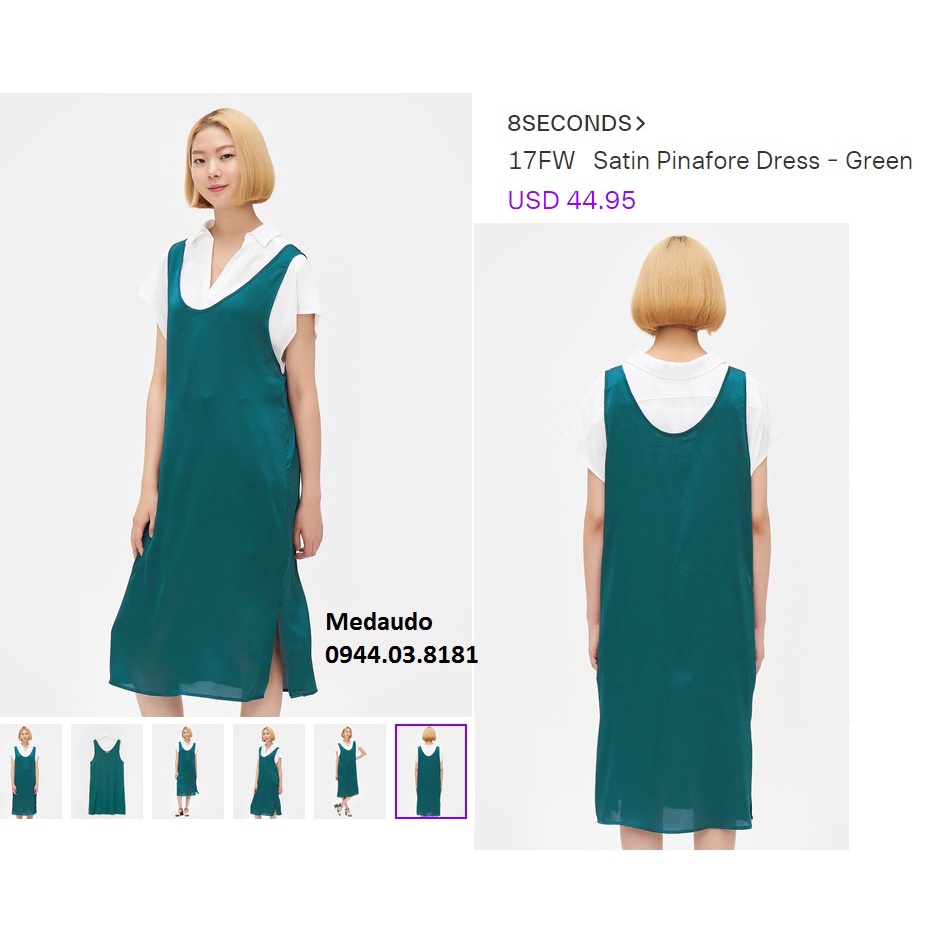 Váy 8second chất liệu Satin