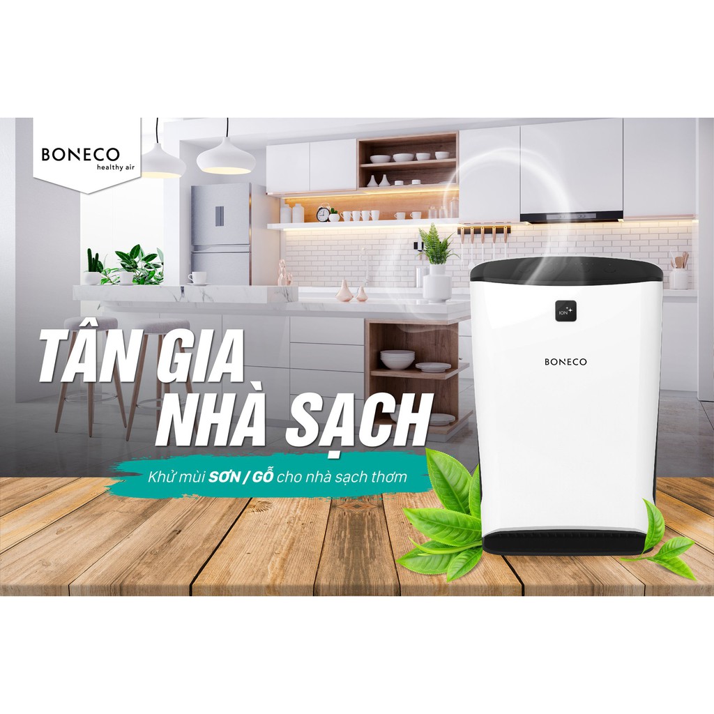Máy Lọc Không Khí Cao Cấp BONECO P340 Tạo Ion Âm, Khử Mùi, Diệt Khuẩn, Lọc Bụi, Báo Ô Nhiễm