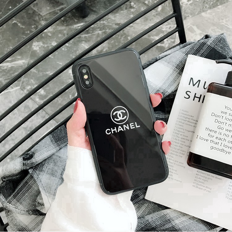 Casing for iphone 6 7 8 plus iPhone X Tempered glass shell Chanel Cover