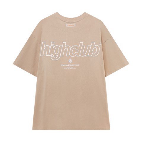 Áo thun Highclub Basic Unique Tee - Beige/Brown/Blue Steel | BigBuy360 - bigbuy360.vn