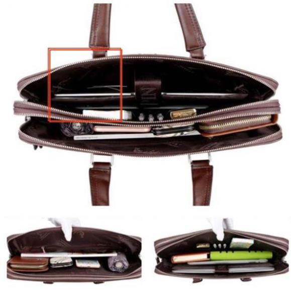 Chính Hãng cặp da cao cấp Cặp da cá sâu 1676 (Bảo hành 3 năm - Có ảnh thật) | BigBuy360 - bigbuy360.vn