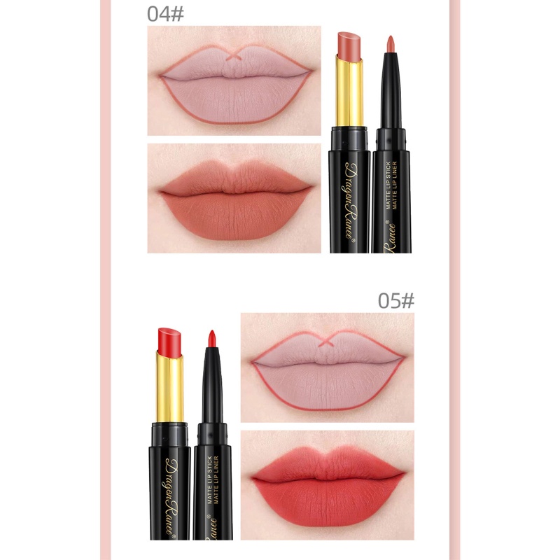 Set Son Lì + Chì Kẻ Viền Môi 2 Trong 1 Trang Điểm Mềm Mượt YOUYO