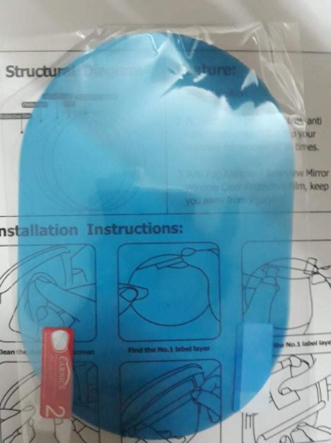 Miếng dán chống bám nước gương chiếu hậu ô tô