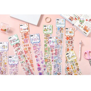 Sticker trong dán sổ khổ chữ nhật dài
