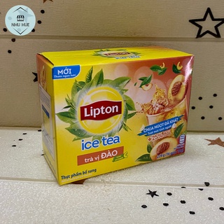 Trà hòa tan Lipton vị đào (hộp 16 gói x 14g)