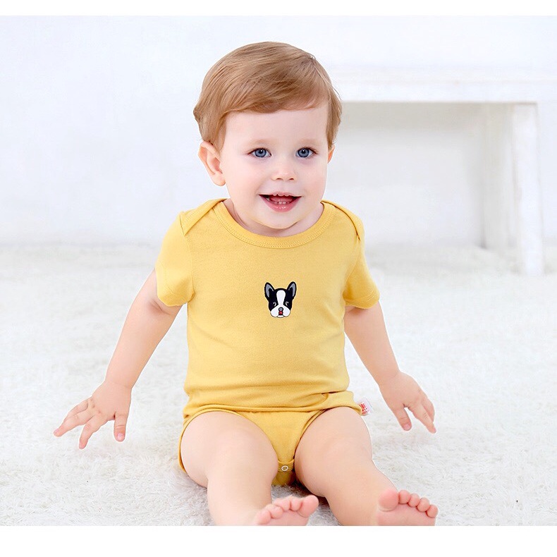 Bodysuit Cộc Tay xuất dư Cho Bé Trai bé Gái Hàng Xuất VaNoSa