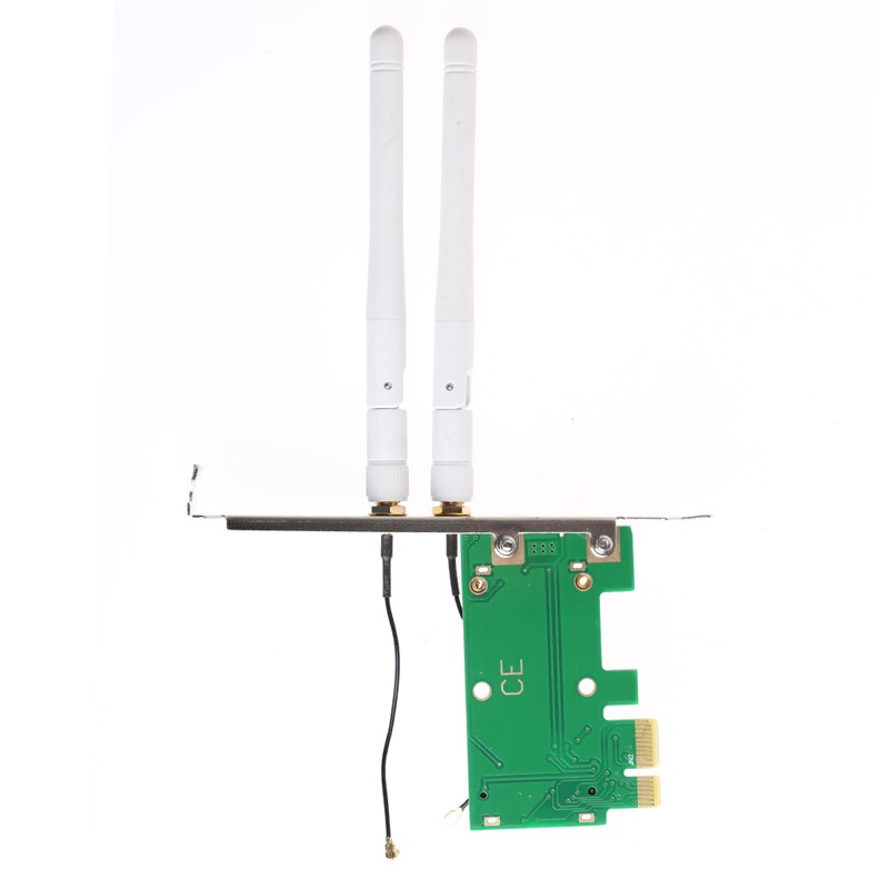 Card Mạng Không Dây Mini Pci-E Sang Pci-E 1x + 2 Ăng Ten | BigBuy360 - bigbuy360.vn