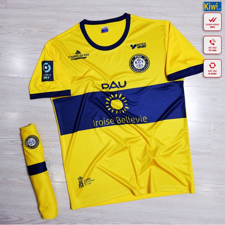 Áo Bóng Đá CLB Pau FC Quang Hải 2022 Siêu Hot, Giá Rẻ, Chất Thun Co Giãn Thoải Mái