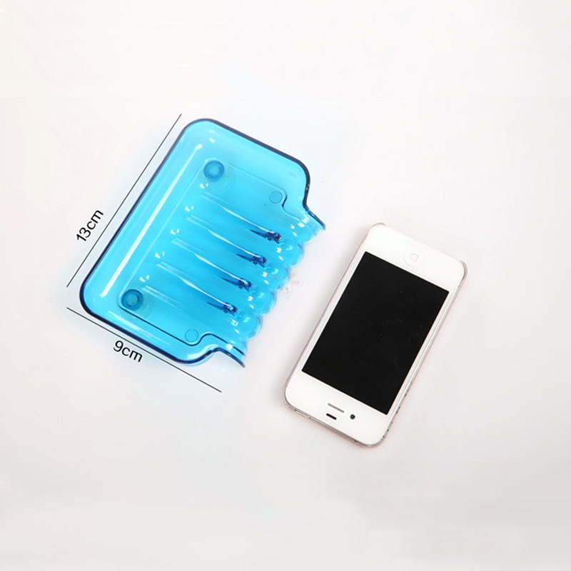 Giá Đỡ Xà Phòng / Mút Rửa Chén Ráo Nước Có Giác Hút Kép Sắp Xếp Gọn Gàng Cho Nhà Bếp / Phòng Tắm