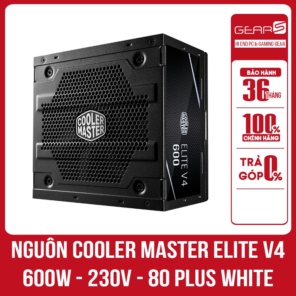 Nguồn Cooler Master Elite V4 600W - 230V - 80 Plus White