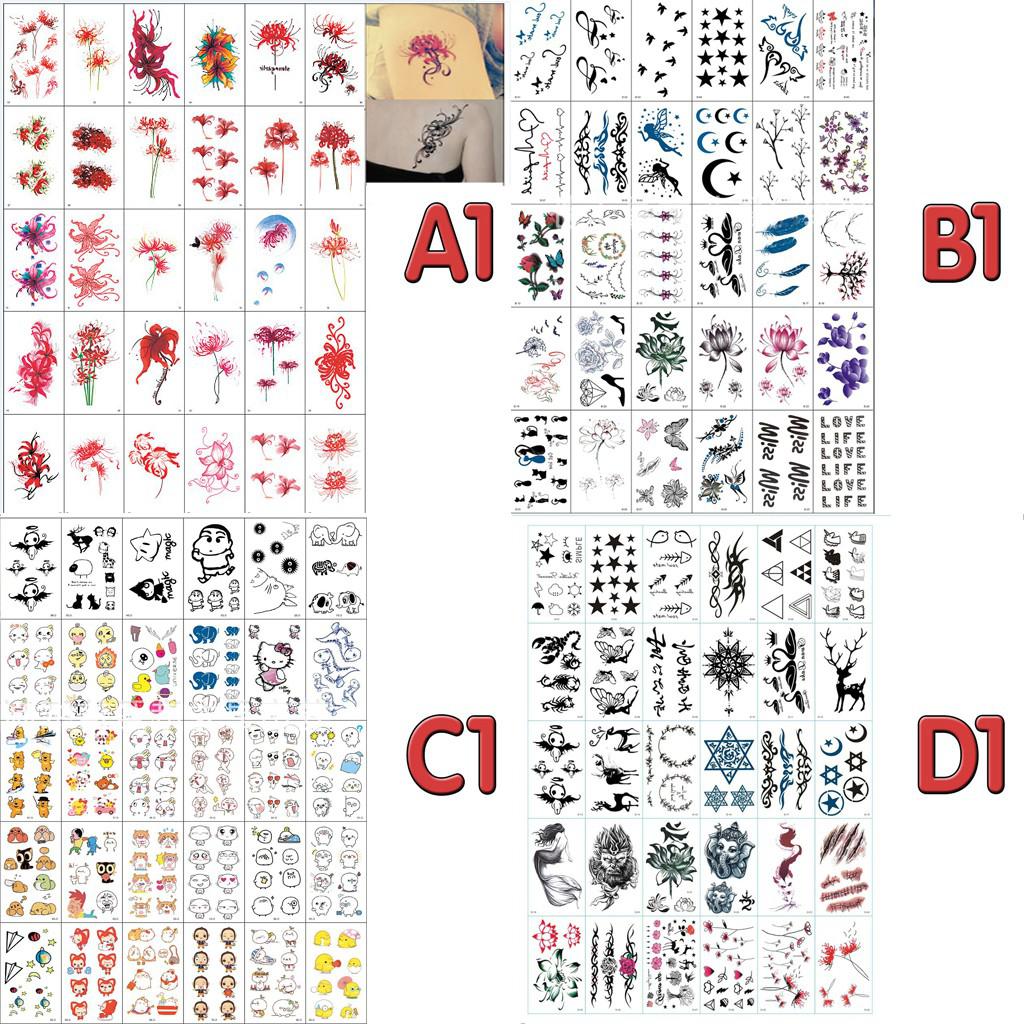 Bán Hình Xăm Dán Mini Chống Thấm Nước Combo 30 Tấm (10x6cm) | BigBuy360 - bigbuy360.vn