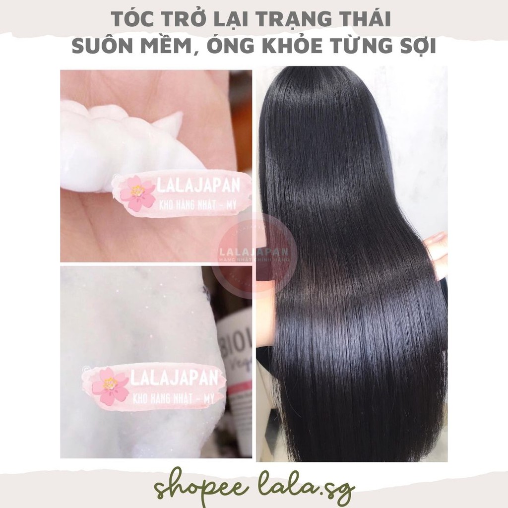 Cặp Gội xả BIOLISS VEGANEE Nhật Bản giảm rụng phục hồi tóc và làm chắc khỏe sợi tóc