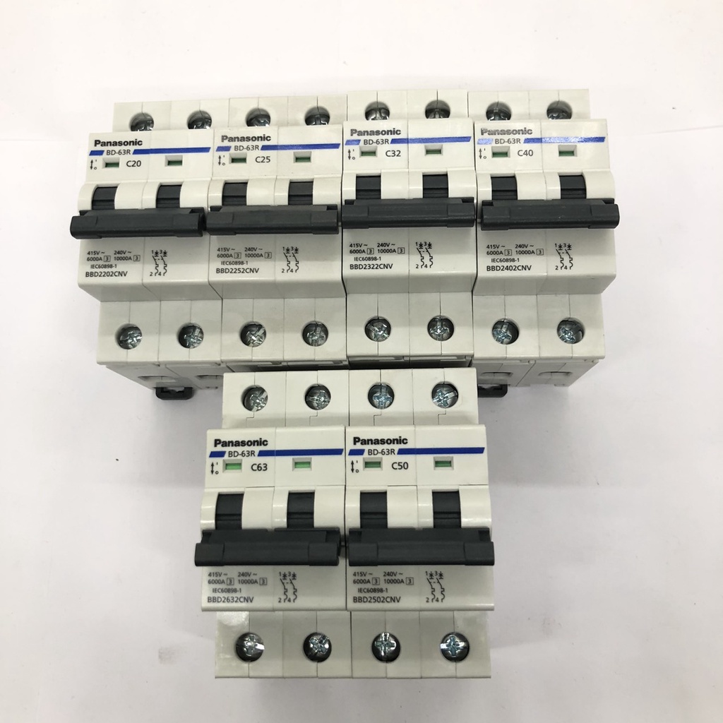 Cầu dao tự động, MCB 2P 20A / 25A / 32A / 40A / 50A / 63A Panasonic - Điện Việt