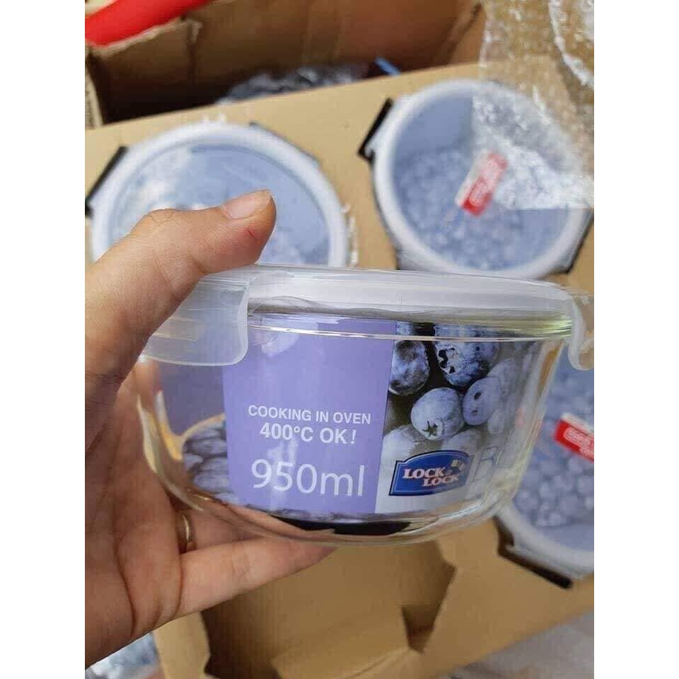 🌺Thố thủy Tinh Lock & Lock 950ml