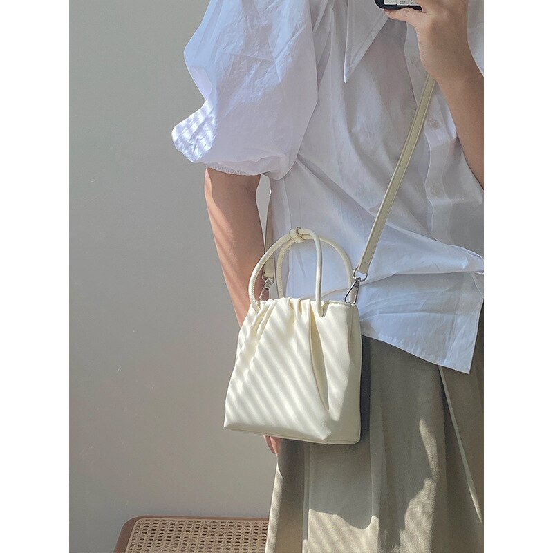 Túi Xách JASMIN NOIR Bằng Da Pu Dáng Vuông Nhỏ Phong Cách Retro Đơn Giản Thời Trang Cho Nữ