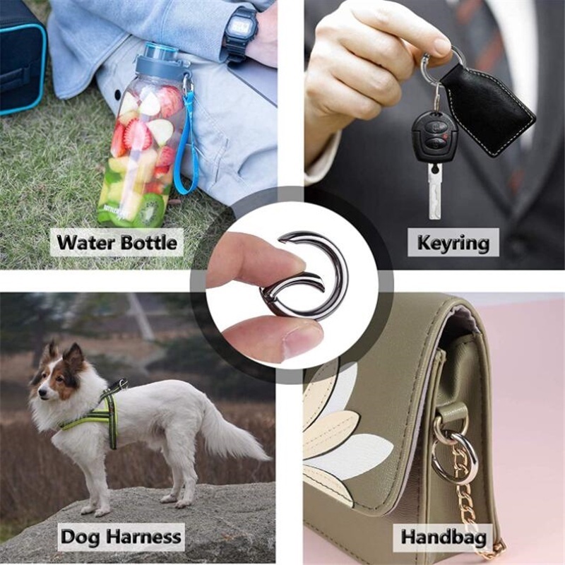 Bộ 10 Móc Khóa Tròn Bằng Kim Loại Dùng Làm Trang Sức DIY