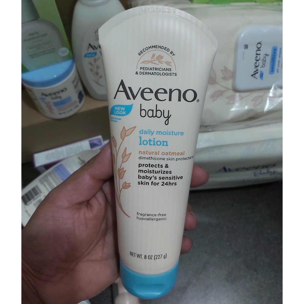 LOTION DƯỠNG DA CHO BÉ AVEENO BABY DAILY MOISTURE LOTION 227G CHÍNH HÃNG - 12253