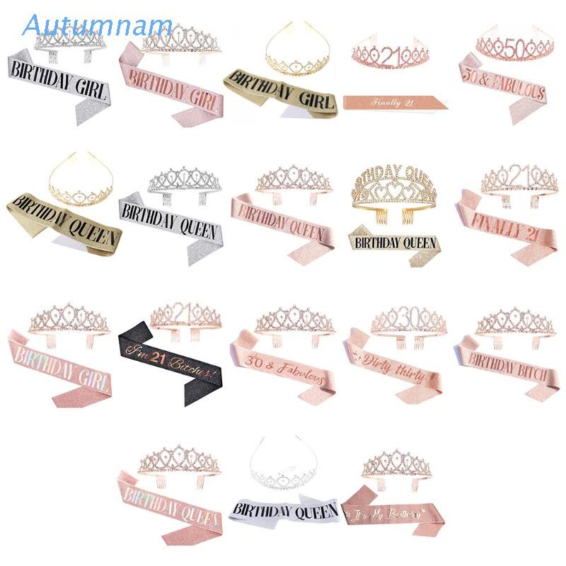 Vương Miện Đính Đá Lấp Lánh Dùng Trang Trí Tiệc Sinh Nhật Cho Nữ