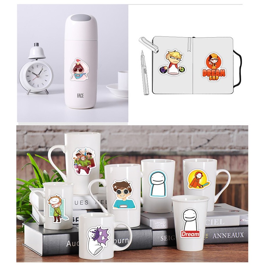 Set 100 / 50 / 25 / 10 Miếng Dán Trang Trí Vali / Laptop / Tủ Lạnh Họa Tiết Hoạt Hình Graffiti Chống Thấm Nước